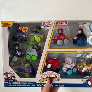 Marvel Spidey Friends Colorful Toy Car Set